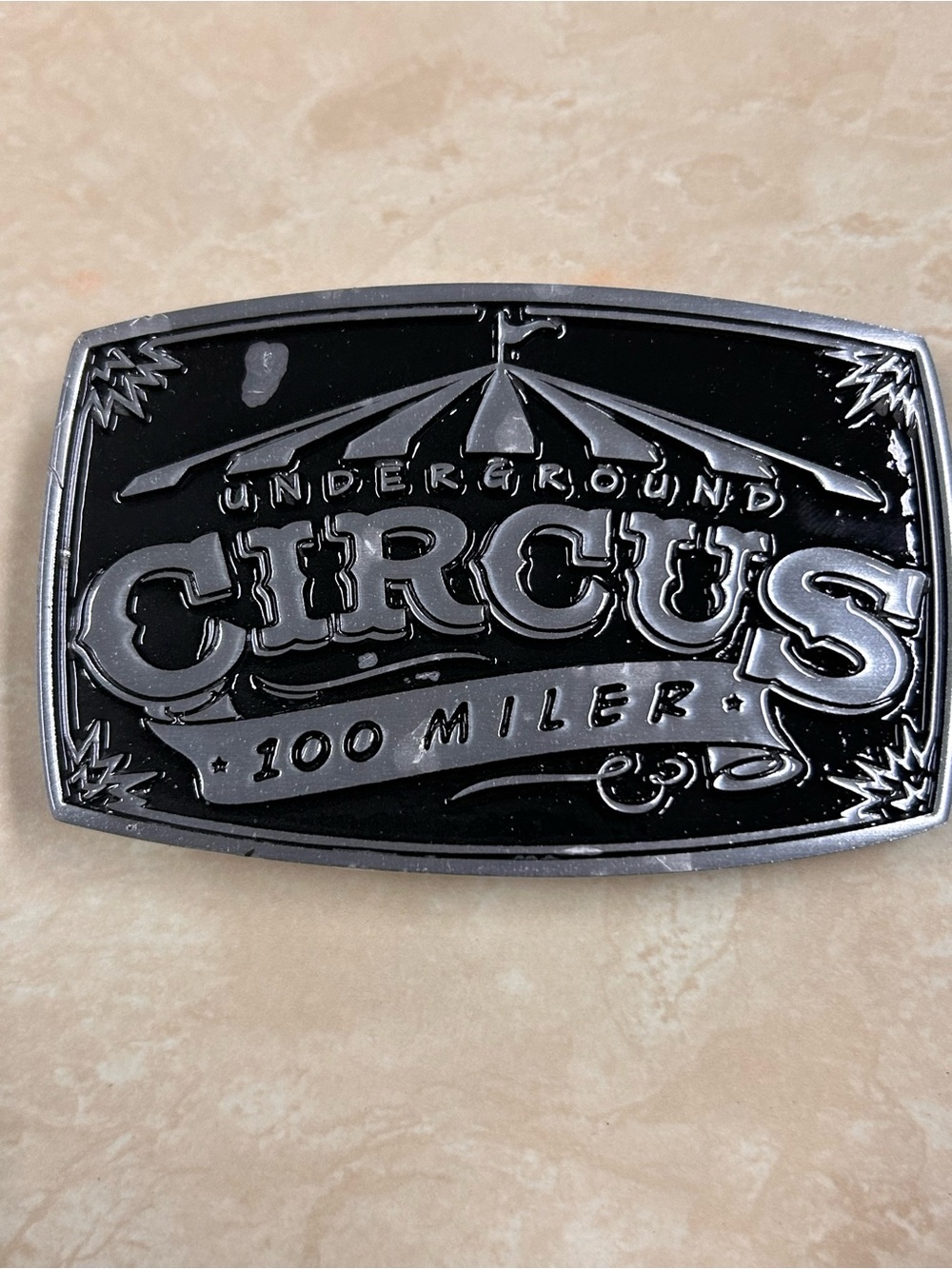 Underground Circus 100 Miler Commemorative Belt Buckle